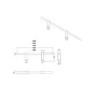 White Designer Towel Holder for Steel & Electric Radiators - 620mm