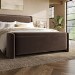 Brown Velvet Ottoman Storage Blanket Box - Taryn