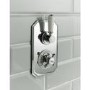 Hudson Reed White Topaz Twin Concealed Shower Valve with Diverter