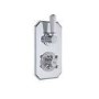 Hudson Reed White Topaz Twin Concealed Shower Valve with Diverter