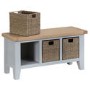 Grasmere Large Hall Bench in Grey