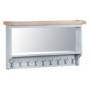 Grasmere Large Hall Wall Mounted Coat Rack in Grey