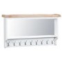 Grasmere Large Hall Wall Mounted Coat Rack in White