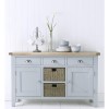 Grasemere Large Sideboard with Baskets in Grey