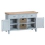 Grasemere Large Sideboard with Baskets in Grey