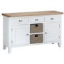 Grasmere Large Sideboard with Baskets in White