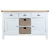 Grasmere Large Sideboard with Baskets in White
