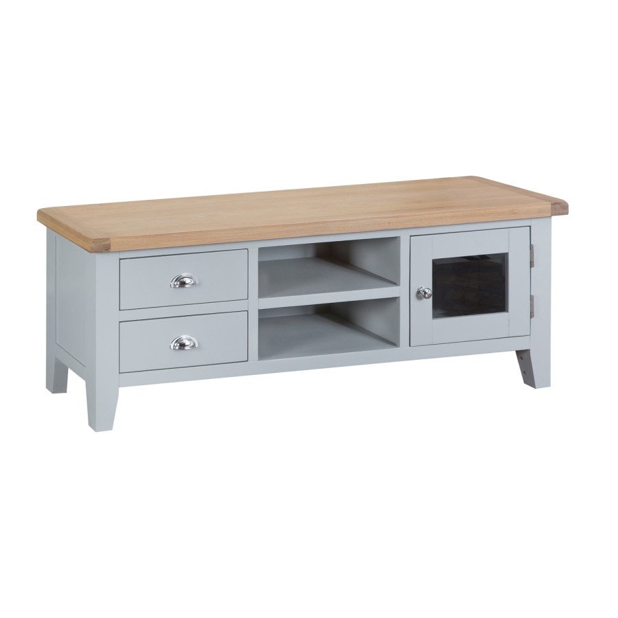 Grasmere Large Grey TV Unit - TV's up to 65"