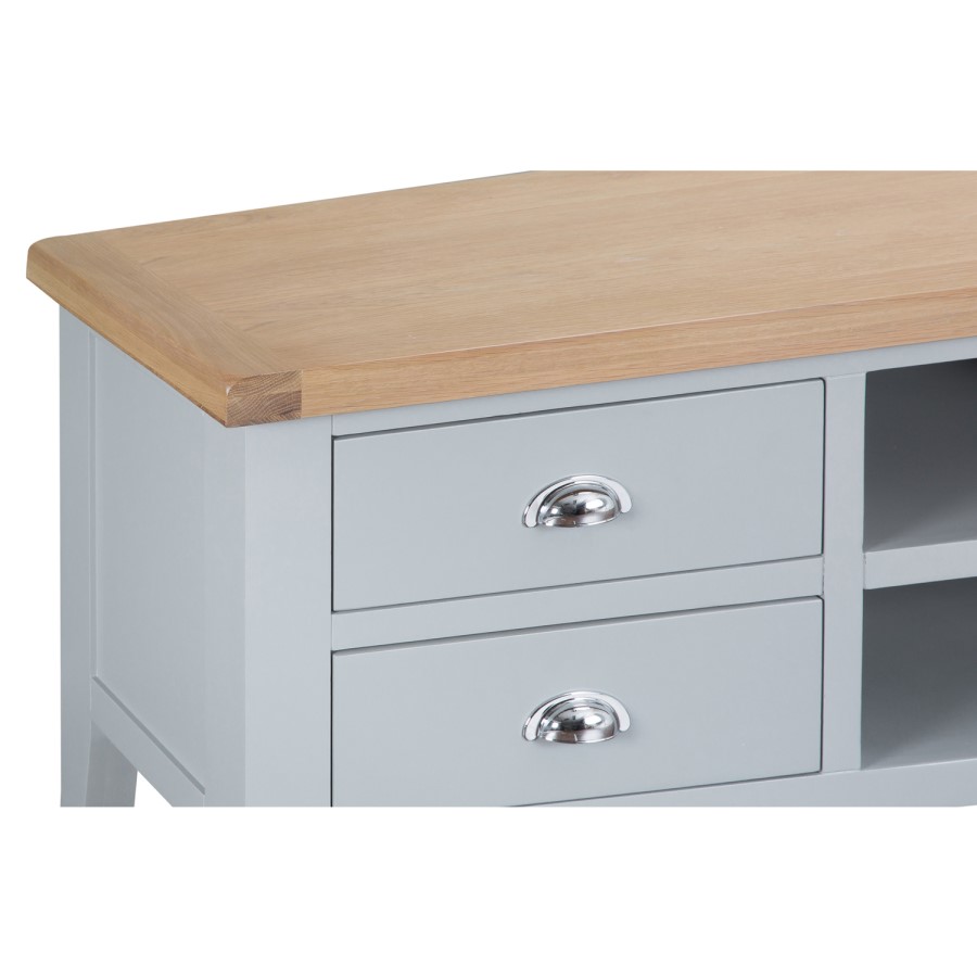 Grasmere Large Grey TV Unit - TV's up to 65"