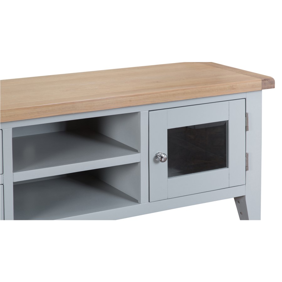 Grasmere Large Grey TV Unit - TV's up to 65"