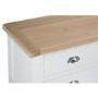 Grasmere Large White TV Unit with Oak Top - TV's up to 65"