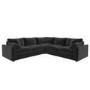 GRADE A1 - 5 Seater Corner Sofa in Charcoal Sustainable Velvet Fabric - Tatum