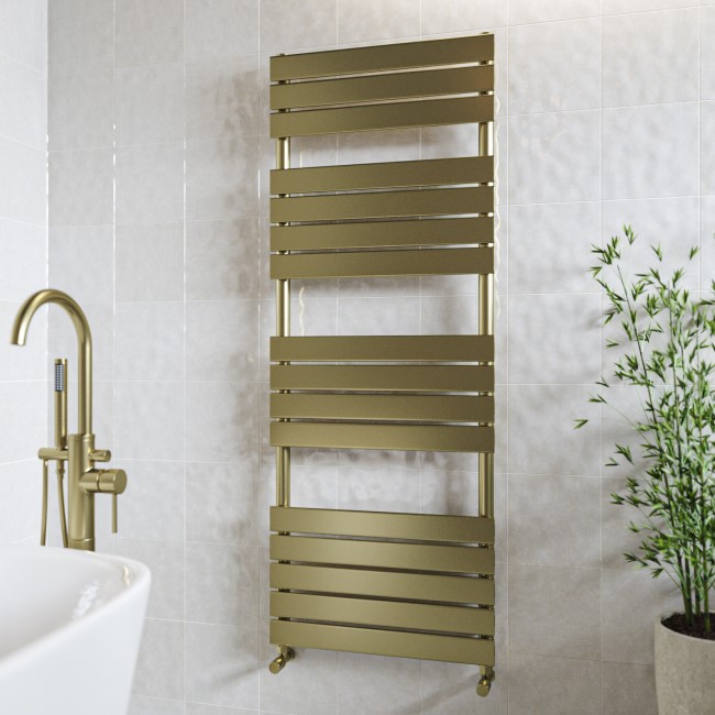 Brass Towel Radiator 1600 x 600mm - Tundra