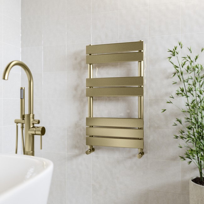 Brass Towel Radiator 800 x 450mm - Tundra