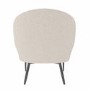 Beige Fabric Accent Chair with Metal Legs - Tyler