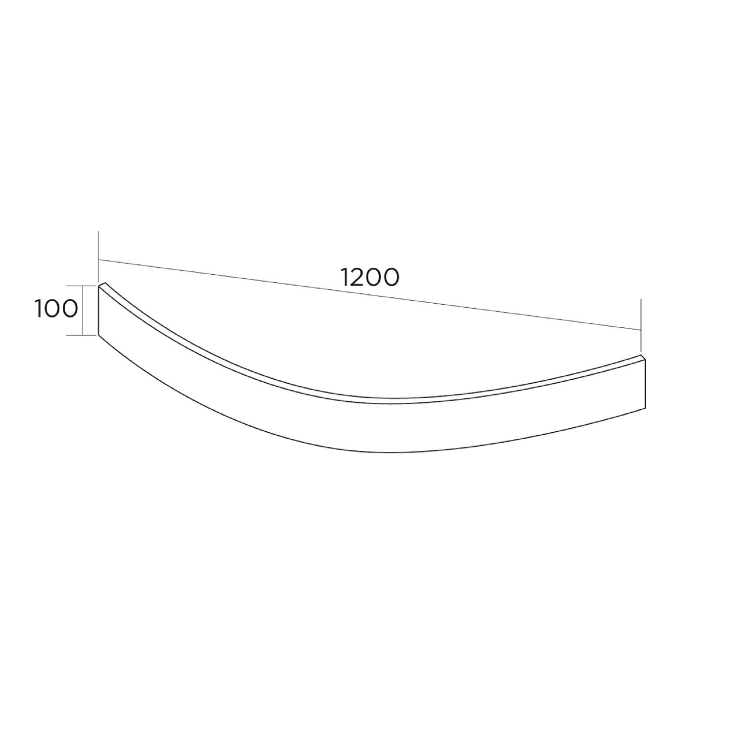 95mm High Riser Kit Pack for 1200X900mm Quadrant Shower Tray - Pearl ...