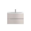 Hudson Reed Cashmere Wall Hung Bathroom Cabinet &amp; Basin - W810 x H500mm