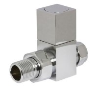 Square Straight Radiator Valves Chrome- For Pipework Which Comes From The Floor Square Straight Radiator Valves Chrome- For Pipework Which Comes From The Floor