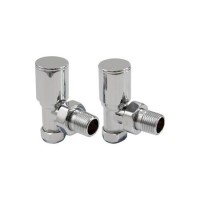 Round Angled Radiator Valves Chrome Round Angled Radiator Valves Chrome