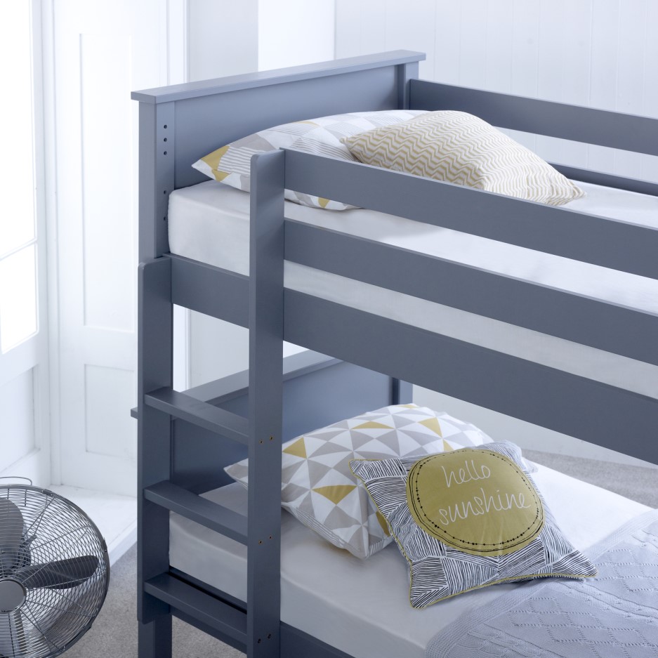 Ashley Wooden Bunk Bed in Grey Single Furniture123