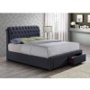 Birlea Valentino 2 Drawer King Size Bed Charcoal