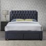 Birlea Valentino 2 Drawer King Size Bed Charcoal