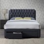 Birlea Valentino 2 Drawer King Size Bed Charcoal