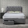 GRADE A1 - Birlea Valentino 2 Drawer King Size Bed Grey