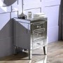 Valencia Mirrored 3 Drawer Bedside Table 