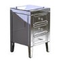 Valencia Mirrored 3 Drawer Bedside Table 