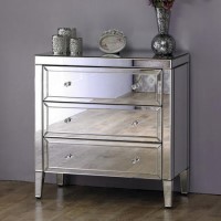 Valencia Mirrored 3 Drawer Chest of Drawers