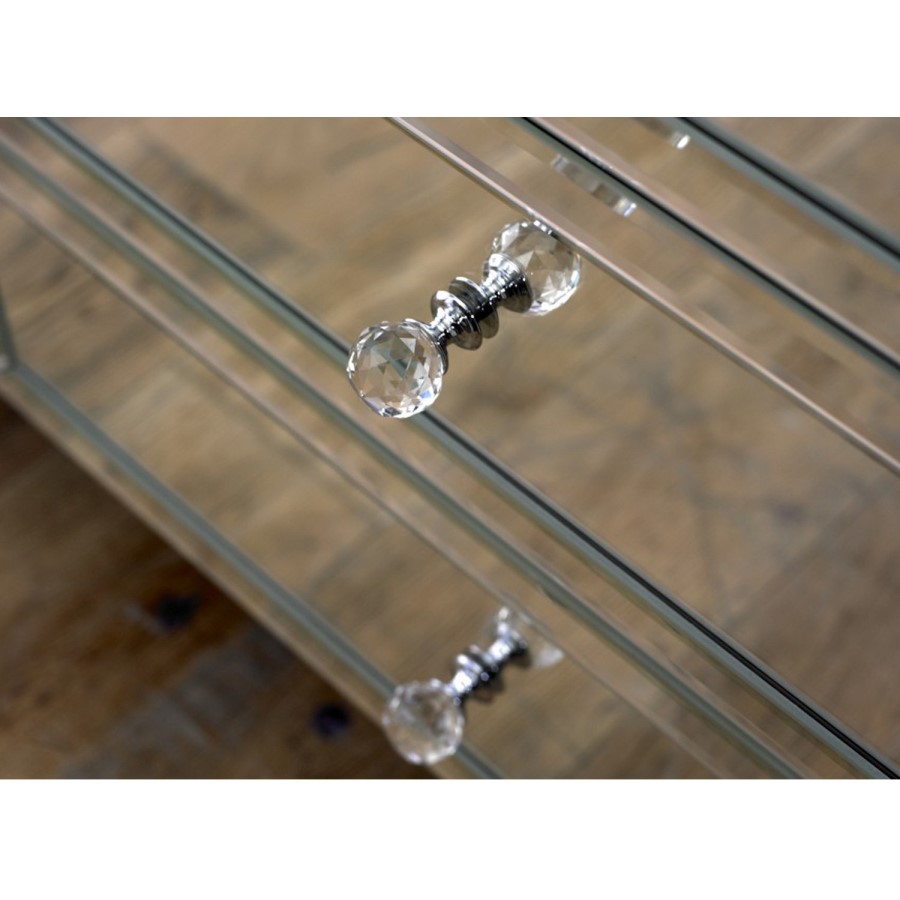 GRADE A1 - Valencia Mirrored 3 Drawer Chest