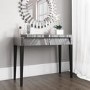 GRADE A1 - Valentina Venetian Mirrored Dressing Table - Tinted Grey Mirror