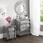 GRADE A1 - Valentina Venetian Mirrored Dressing Table - Tinted Grey Mirror