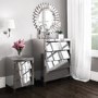 Valentina Venetian Mirrored Dressing Table - Tinted Grey Mirror