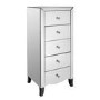 LPD Valentina Mirrored 5 Drawer Chest of Drawers