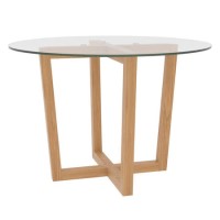 Valencia Round Glass 4 Seater Dining Table
