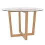 Valencia Round Glass 4 Seater Dining Table