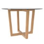 Valencia Round Glass 4 Seater Dining Table