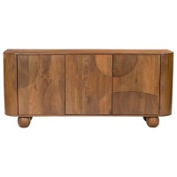 Large Mango Wood Sideboard with Ball Feet - Ivan