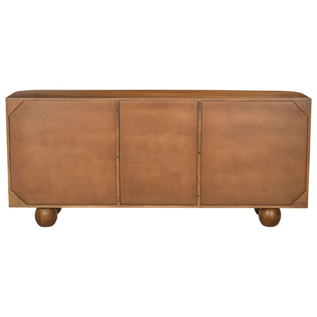 Large Mango Wood Sideboard with Ball Feet - Ivan