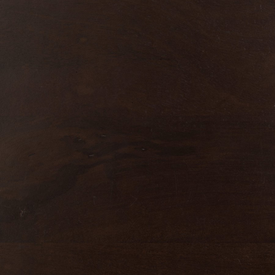 Round Brown Marble and Walnut Effect Side Table - Ivan