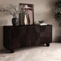 VAN009 Large Walnut Sideboard with Ball Feet - Ivan