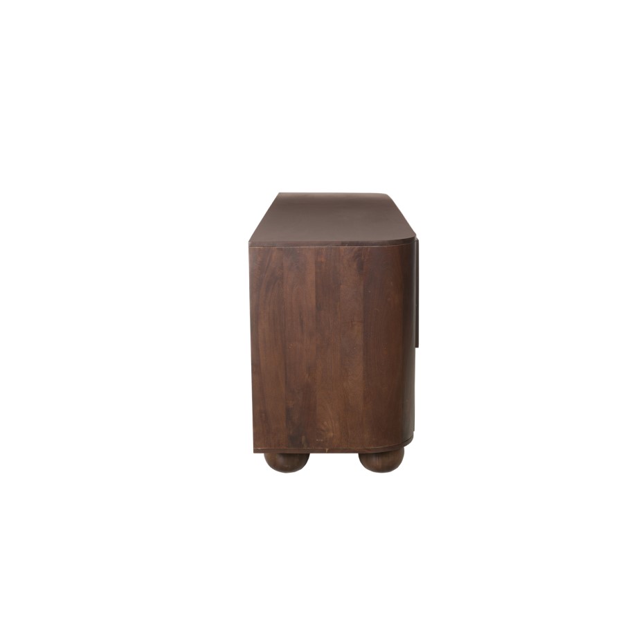 Large Walnut Sideboard with Ball Feet - Ivan