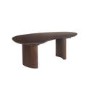 Kidney Shaped Walnut Nest of 2 Coffee Tables - Ivan