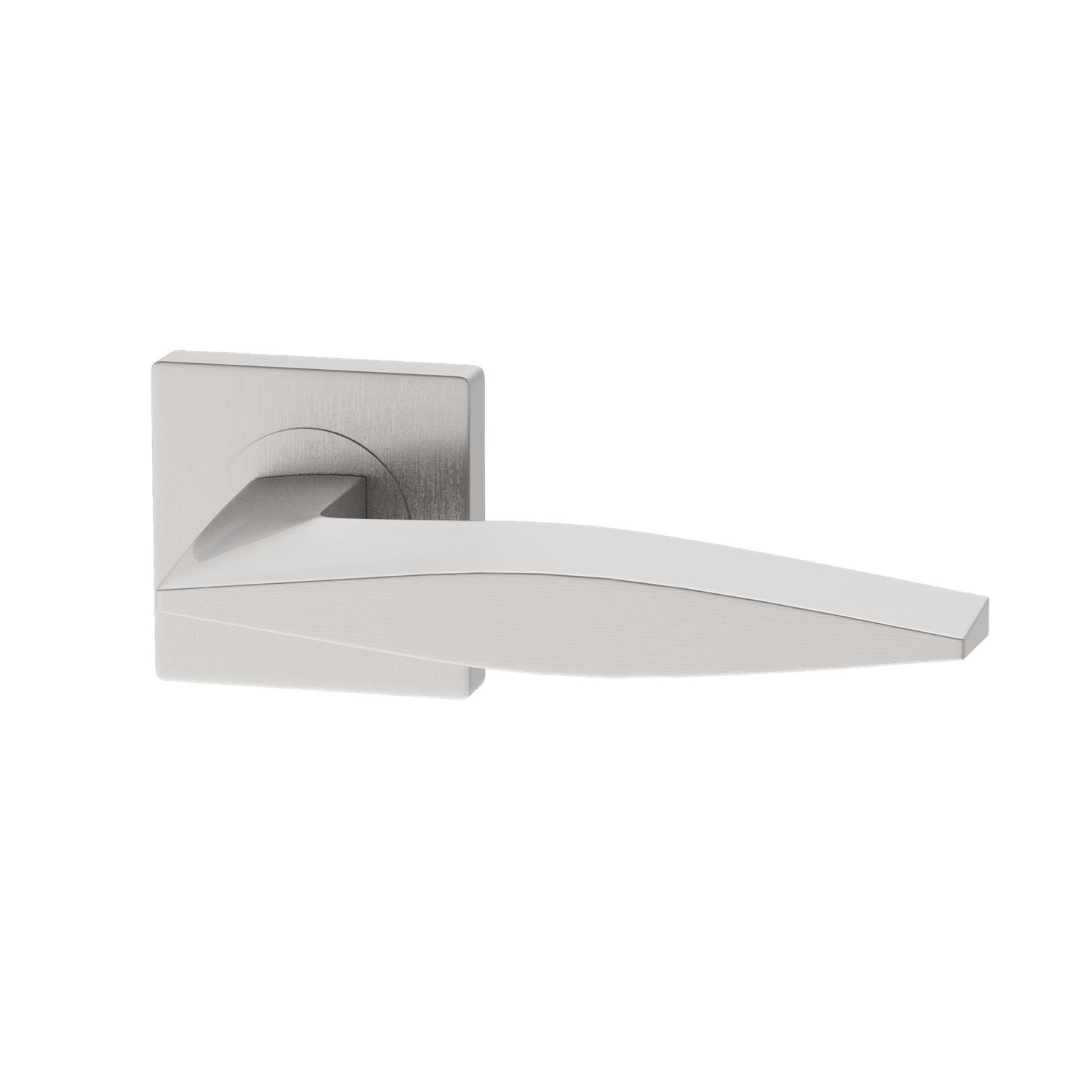 Xl Joinery Silver Internal Pearl Nickel Lever Fire Door Handle With Latch And Hinges Pack - 75Mm Latch - Vardar