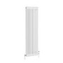 Reggio White Vertical Double Column Traditional Radiator 1500x470mm 3715 BTU - Cast Iron Style