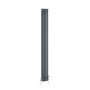 Reggio Anthracite Vertical Double Column Traditional Radiator 1800x200mm 1759 BTU - Cast Iron Style