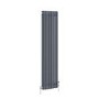 Reggio Anthracite Vertical Double Column Traditional Radiator 1500x380mm 2972 BTU - Cast Iron Style