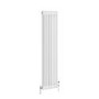 Reggio White Vertical Double Column Traditional Radiator 1500x380mm 2972 BTU - Cast Iron Style